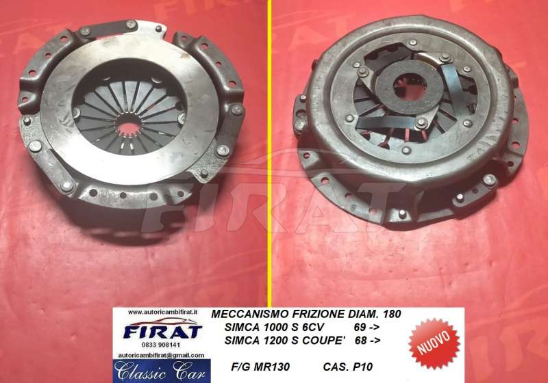 MECCANISMO FRIZIONE SIMCA 1000/1200 DIAM. 180 (MR130)